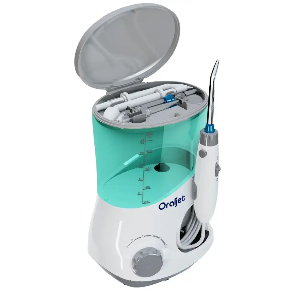 Oraljet Família Irrigador Oral p/ Implante Ultra Water Flosser OJ1200B Bivolt (100-240 Volts) 